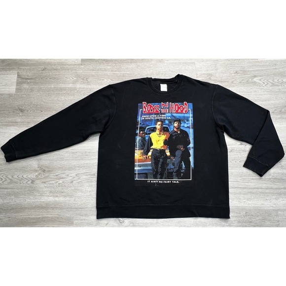 Boyz N the Hood Graphic Sweatshirt Black Crewneck Long Sleeve Hip Hop Movie XL - Picture 11 of 11
